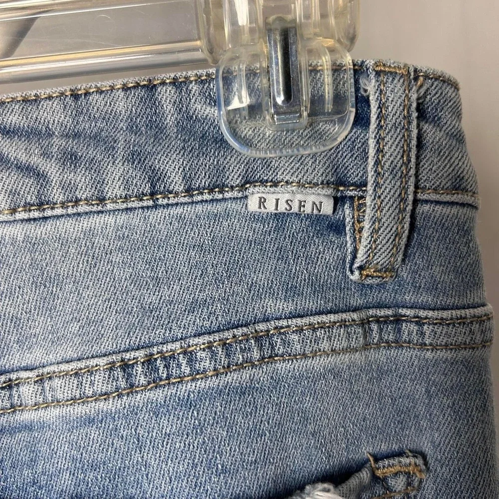 Risen Jeans blue wide leg jeans cropped Size 29